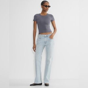 Aritzia Original Contour Crew T-shirt Second-skin Crewneck Short Sleeve Tee NWT